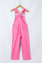 Load image into Gallery viewer, Distressed Pocketed Wide Strap Denim Overalls
