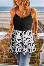 Load image into Gallery viewer, Animal Print Color Block Cami