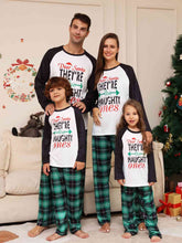 Load image into Gallery viewer, Adults Holiday Pajamas - Naughty or nice? Family Matching
