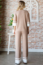 Load image into Gallery viewer, First Love Contrast Ribbed Knit Pants
