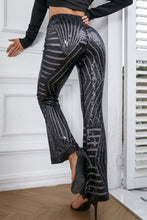 Load image into Gallery viewer, Double Take Sequin High Waist Flared Pants
