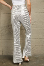 Load image into Gallery viewer, Double Take Sequin High Waist Flared Pants
