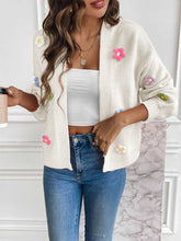 Load image into Gallery viewer, Floral Long Sleeve Open Front Cardigan
