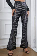 Load image into Gallery viewer, Double Take Sequin High Waist Flared Pants
