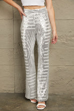 Load image into Gallery viewer, Double Take Sequin High Waist Flared Pants
