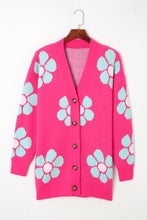 Load image into Gallery viewer, Floral Button-Up V-Neck Cardigan
