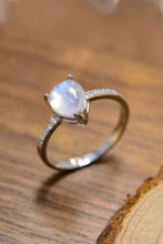 Load image into Gallery viewer, High Quality Natural Moonstone Teardrop Side Stone Ring
