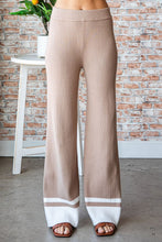 Load image into Gallery viewer, First Love Contrast Ribbed Knit Pants
