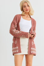Load image into Gallery viewer, VERYJ/LOVERICHE Open Front Long Sleeve Cardigan
