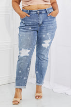 Load image into Gallery viewer, Judy Blue Sarah Full Size Star Pattern Boyfriend Jeans
