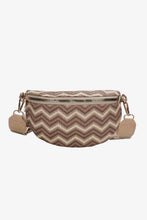 Load image into Gallery viewer, Adored Chevron Straw Sling Bag
