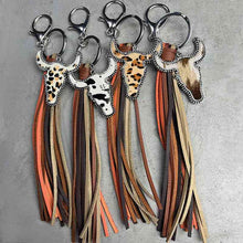 Load image into Gallery viewer, Bull Shape Fringe Key Chain
