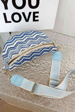 Load image into Gallery viewer, Adored Chevron Straw Sling Bag
