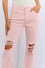 Load image into Gallery viewer, RISEN Miley Distressed Ankle Flare Jeans
