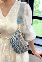 Load image into Gallery viewer, Adored Chevron Straw Sling Bag
