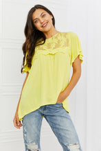 Load image into Gallery viewer, Culture Code Ready To Go  Lace Embroidered Top

