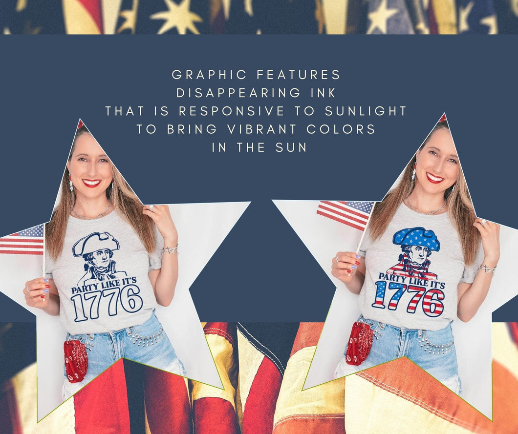 Party Like It's 1776 - Color changing tee