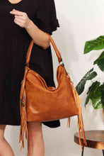 Load image into Gallery viewer, Synthetic Leather Fringe Detail Shoulder Bag

